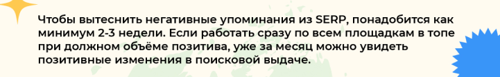 Рисунок 5. Вытеснение негатива
