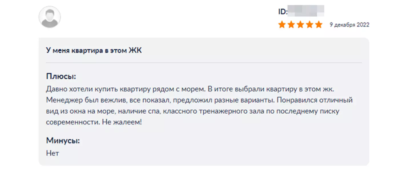 Карточка ЖК на ЦИАН