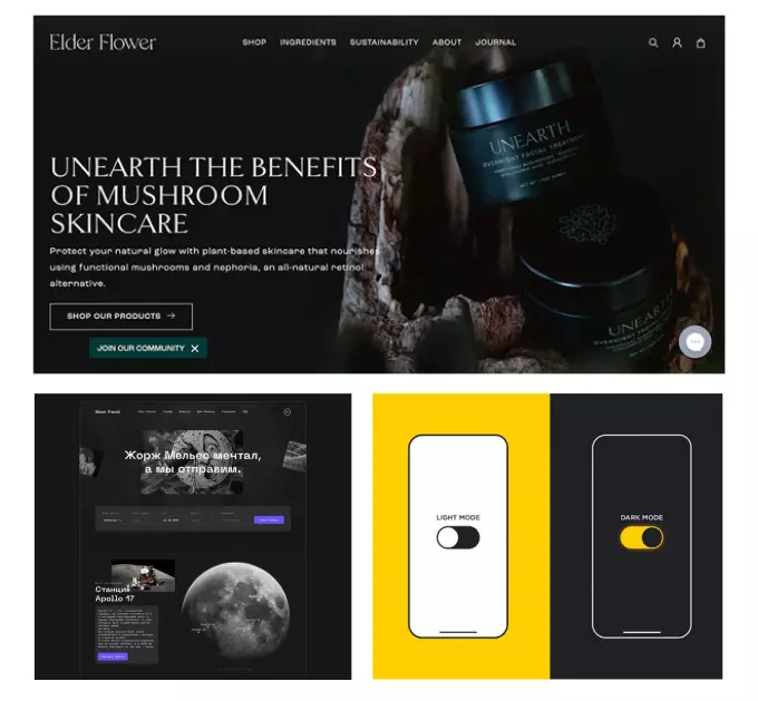 Тренды дизайна 2024: Dark Theme