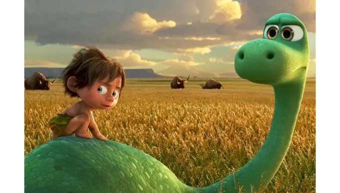 Кадр из мультфильма Pixar “Хороший динозавр”