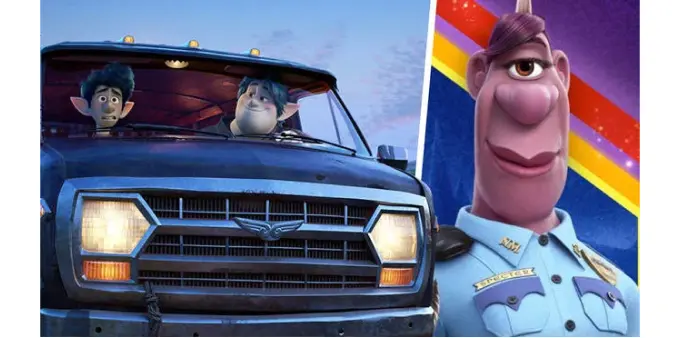 Кадр из мультфильма Pixar “Вперед”