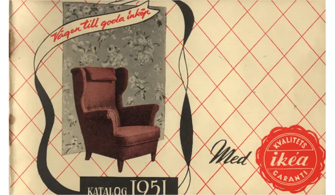 Первый каталог IKEA в 1951 году