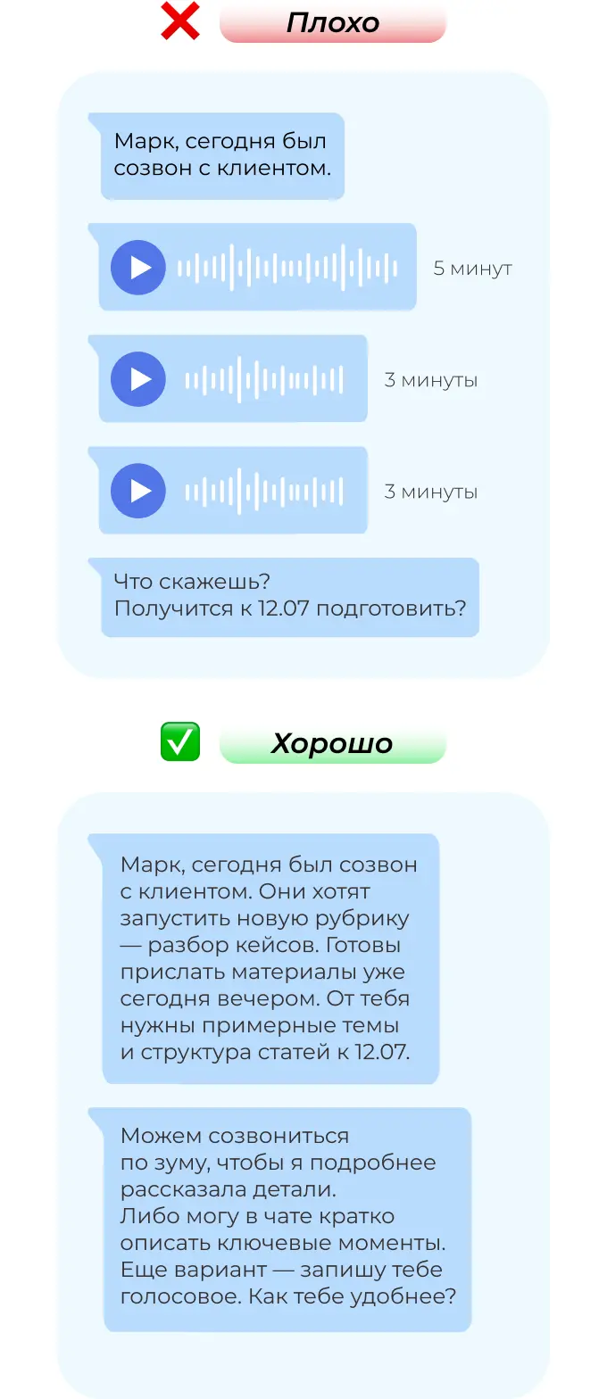 Цифровой этикет: голосовые сообщения только после разрешения