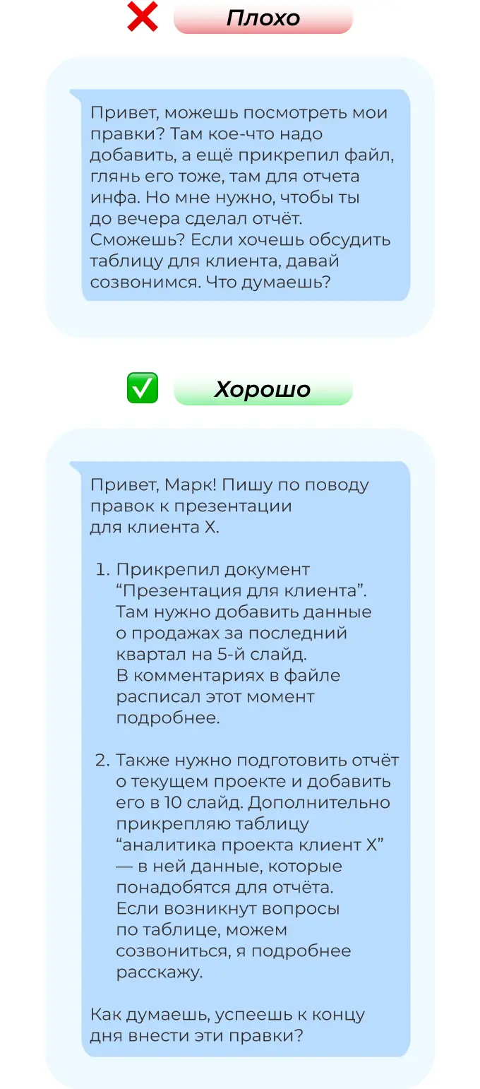 Цифровой этикет: разбивайте сообщение на абзацы