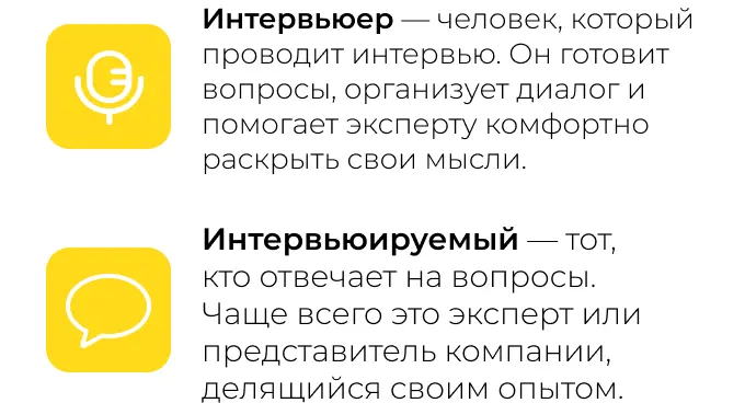 Экспертное интервью: интервьюер и интервьюируемый