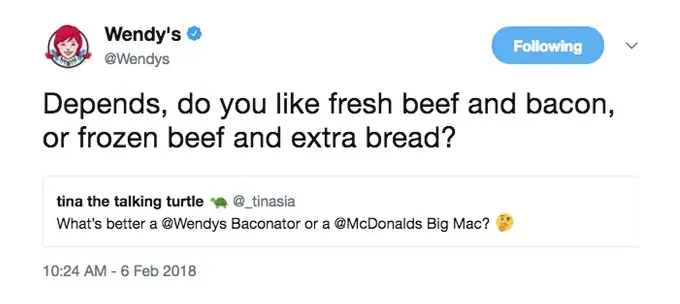 Войны брендов на примере Wendy`s