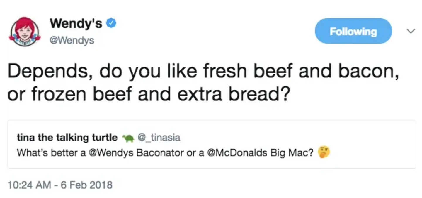 Войны брендов на примере Wendy`s