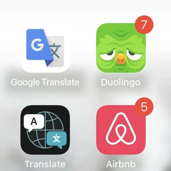 Адаптированные иконки Duolingo