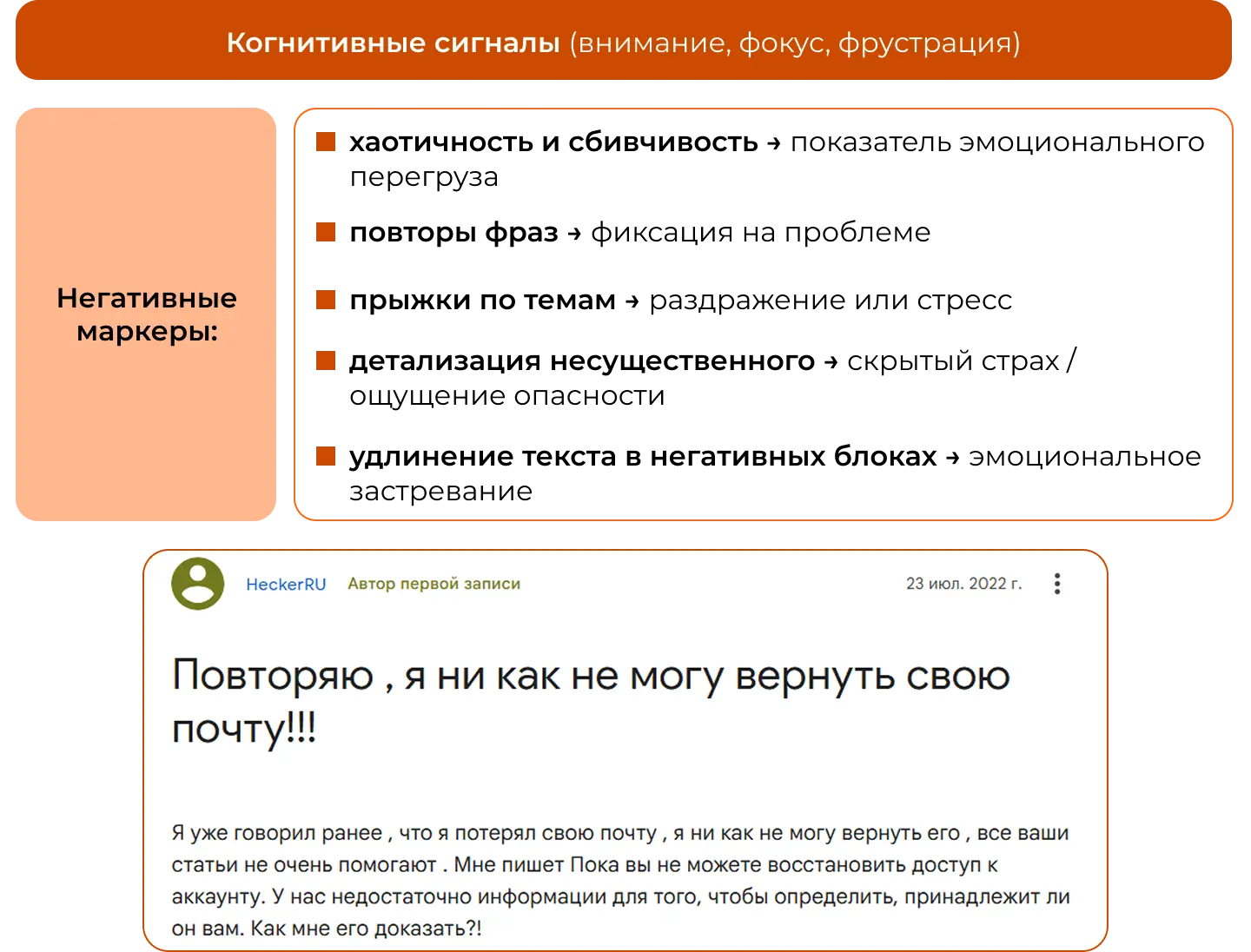 Как определить эмоцию в отзыве: когнитивные сигналы
